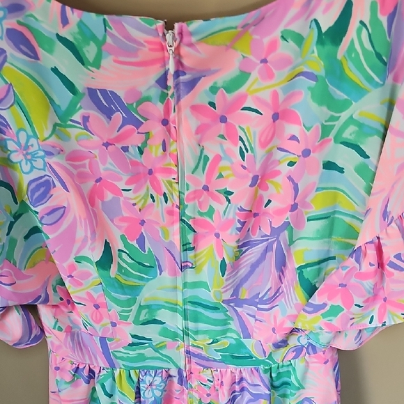 Lilly Pulitzer Pink and Gold Logo Dress Label - Picture 6 of 6